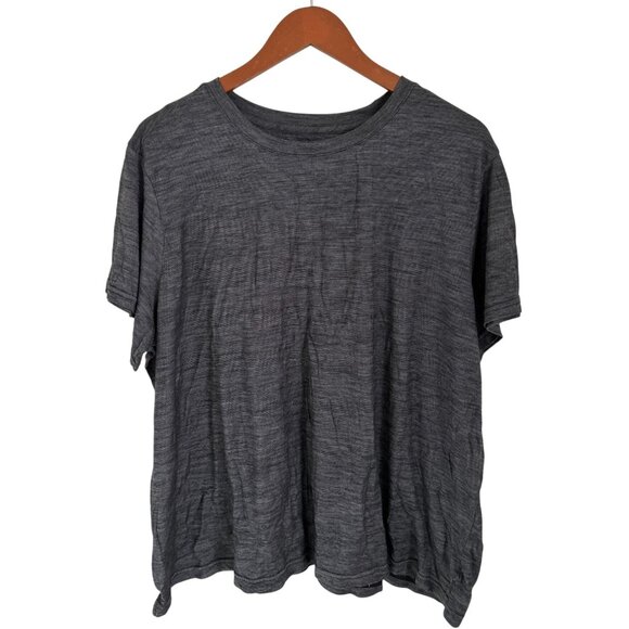 Bombas Gray Merino Wool & Tencel Blend T-Shirt 2X - Picture 1 of 5